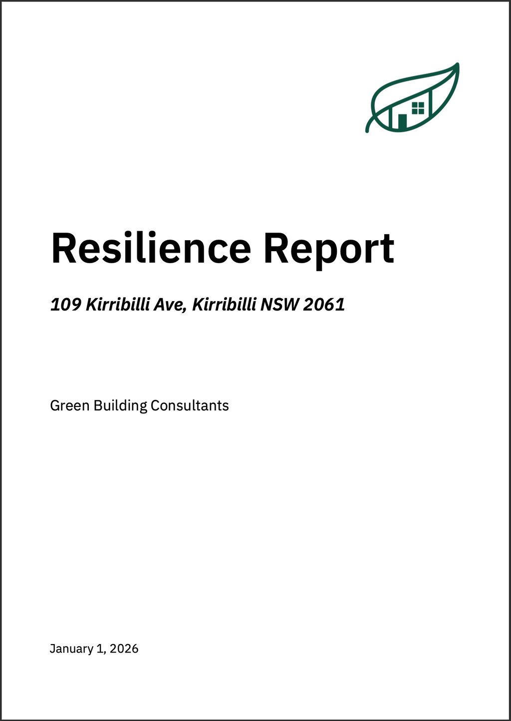 Resilience Report